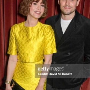 Gucci Yellow Lace Crop Top